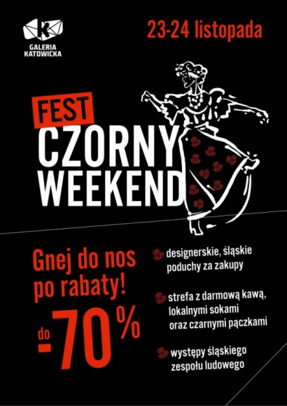 POD PRĄD, CZYLI FEST CZORNY WEEKEND W GALERII KATOWICKIEJ