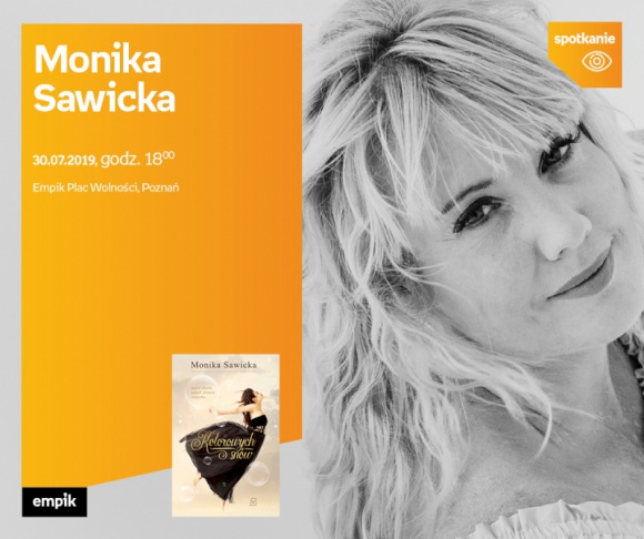 Monika Sawicka z książką „Kolorowych snów” w Empiku Plac Wolności