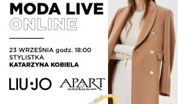 Gdynia: Liu Jo oraz Apart - spotkanie Moda Live Online w Galerii Klif LIFESTYLE, Moda - Ósme spotkanie w ramach cyklu Moda Live Online odbędzie się w środę, 23 września w salonie marki Liu Jo w Galerii Klif w Gdyni, gdzie stylistka Katarzyna Kobiela zaprezentuje zestawy skomponowane z ubrań włoskiej marki. Stylizacje uzupełni biżuteria marki Apart.